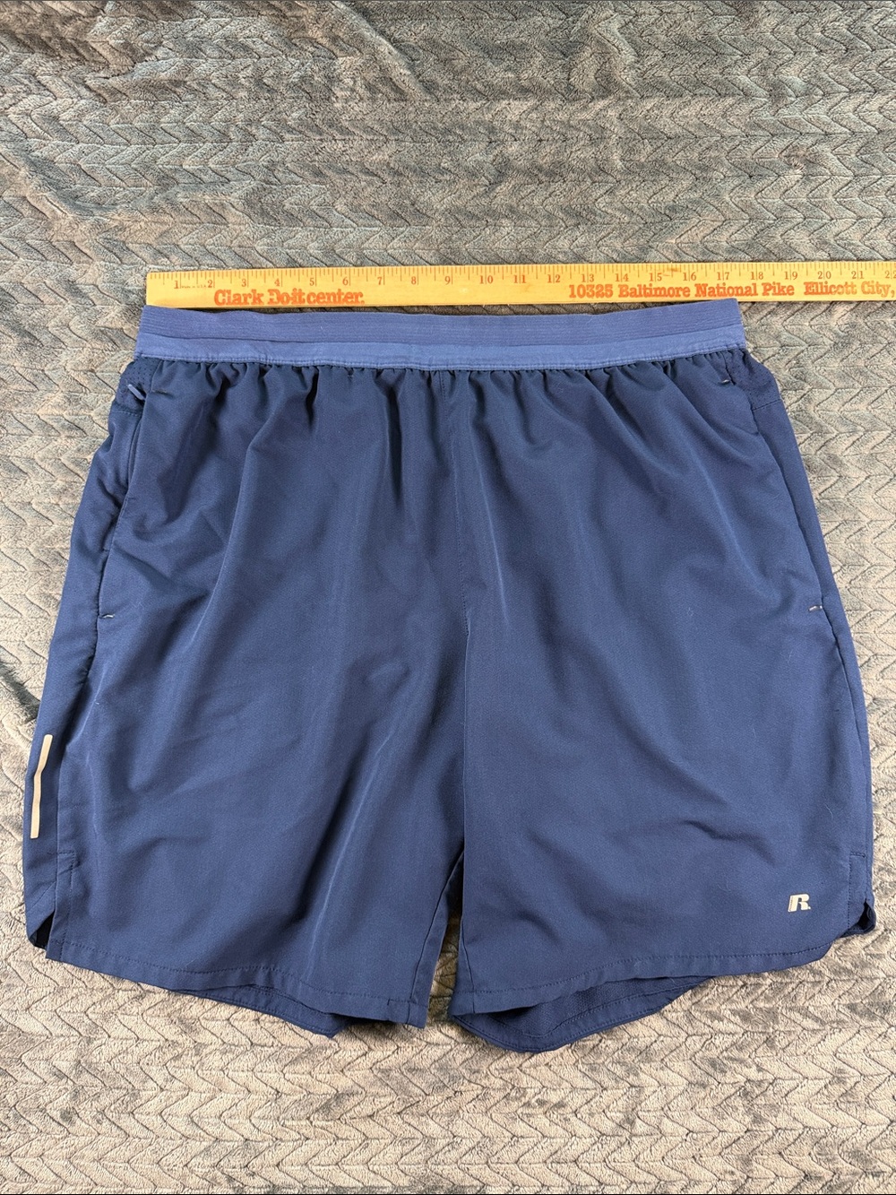 Athletic Shorts Navy for Men, XL Training Fit